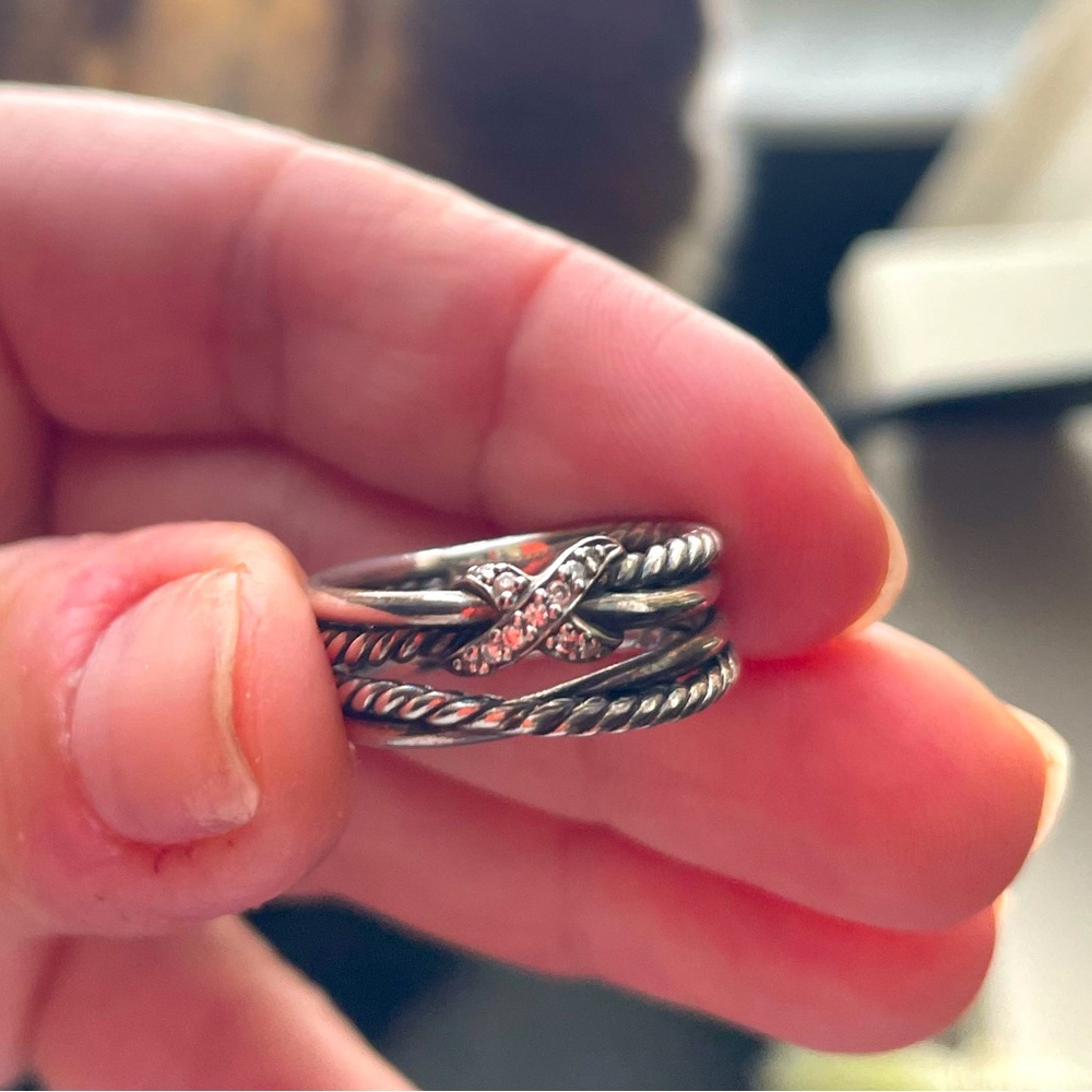 David Yurman X Crossover silver ring